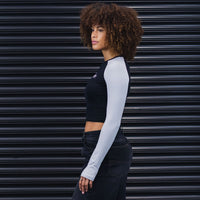DNBA Long-sleeve Crop Top - Black