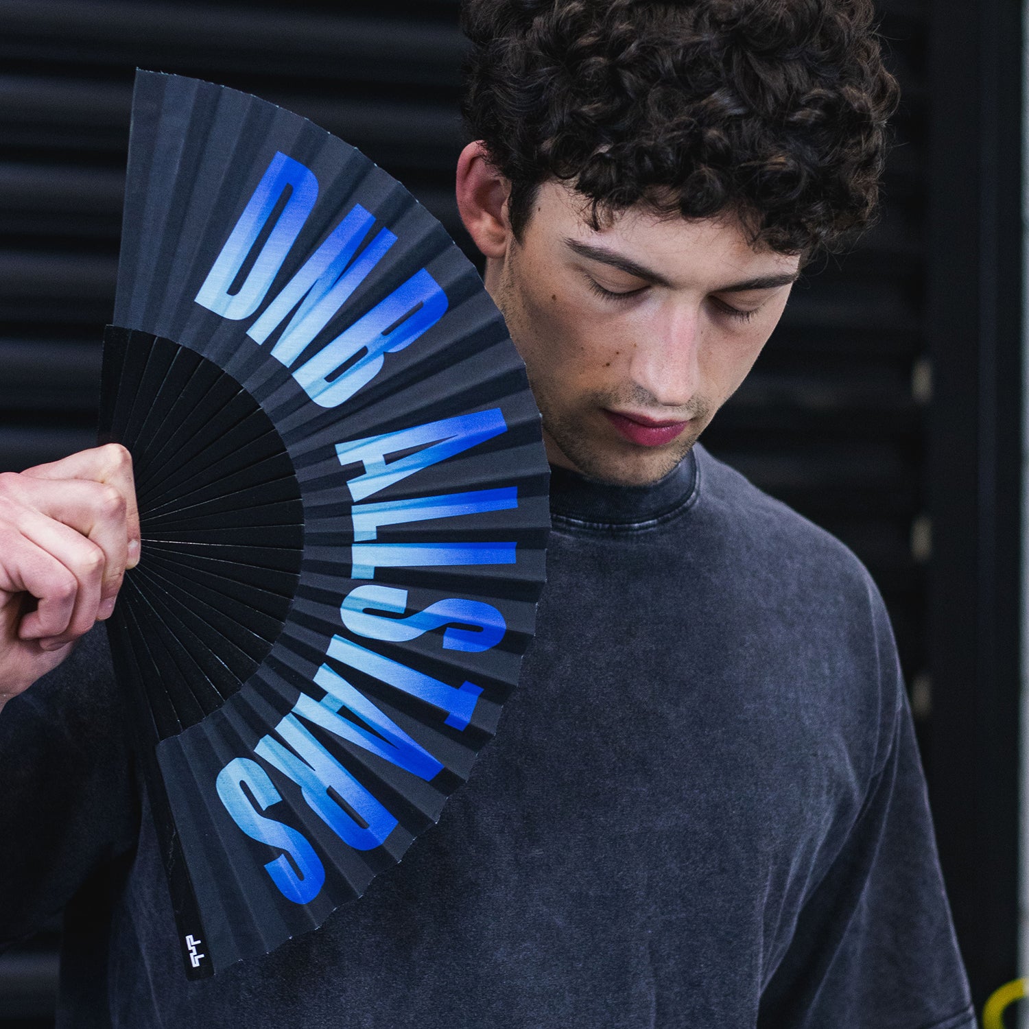 DNBA Bamboo Fan - Blue