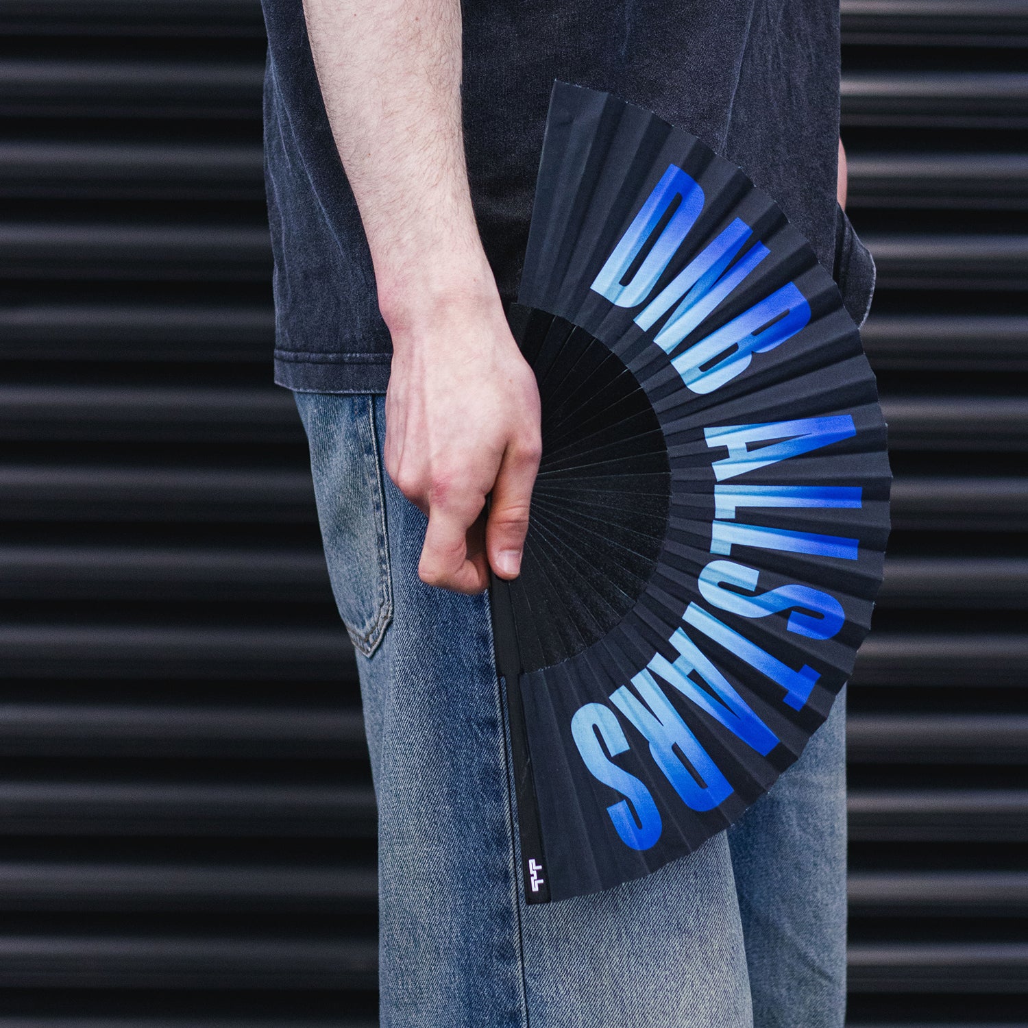 DNBA Bamboo Fan - Blue