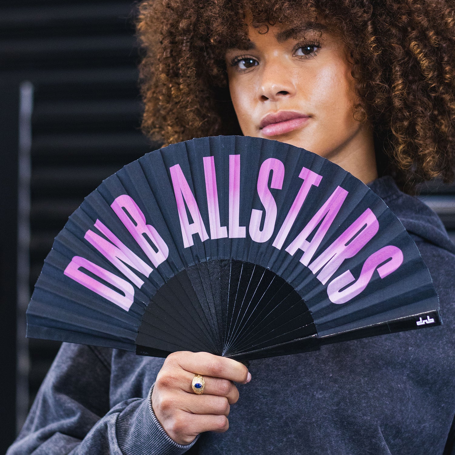 DNBA Bamboo Fan - Pink