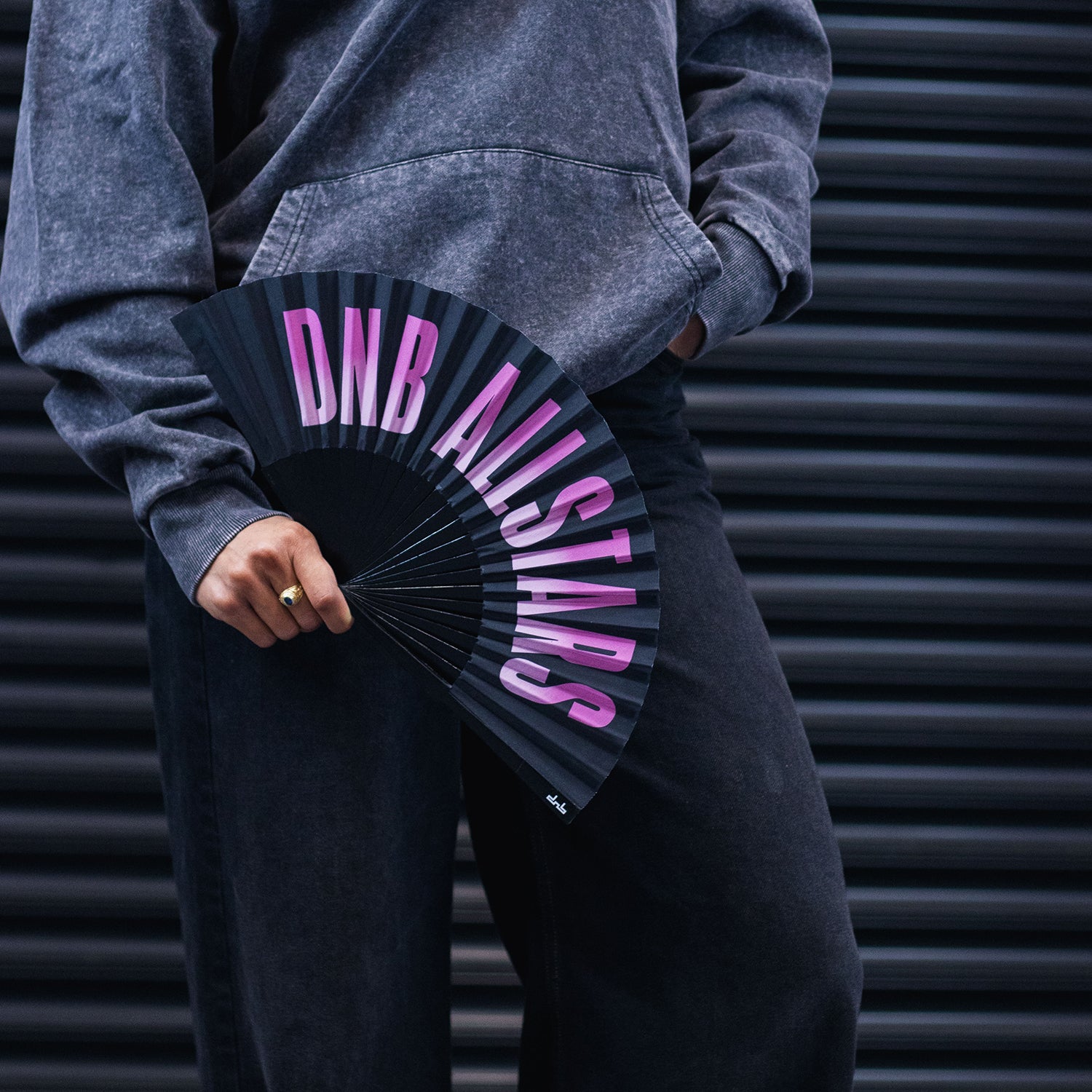 DNBA Bamboo Fan - Pink