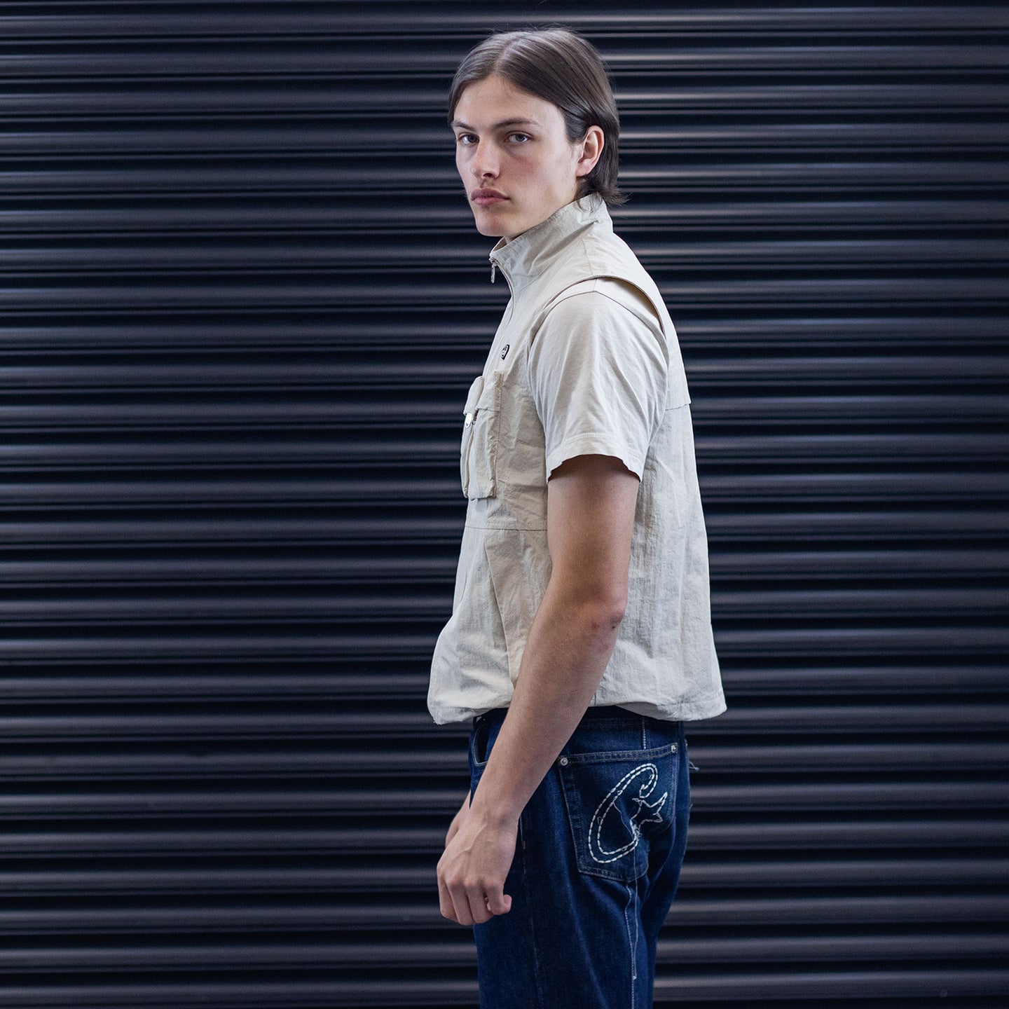 DNBA Utility Gilet - Cream