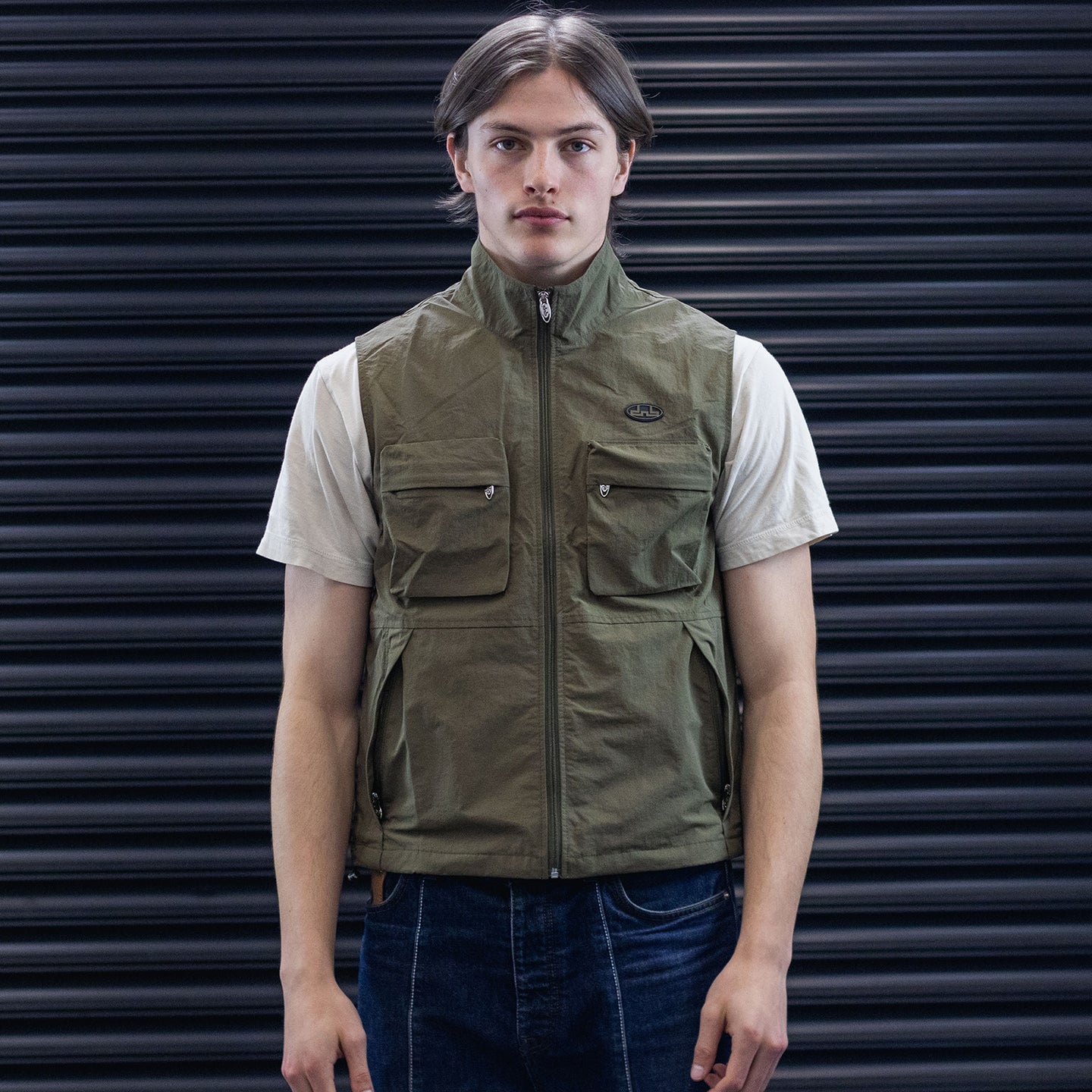 DNBA Utility Gilet - Khaki