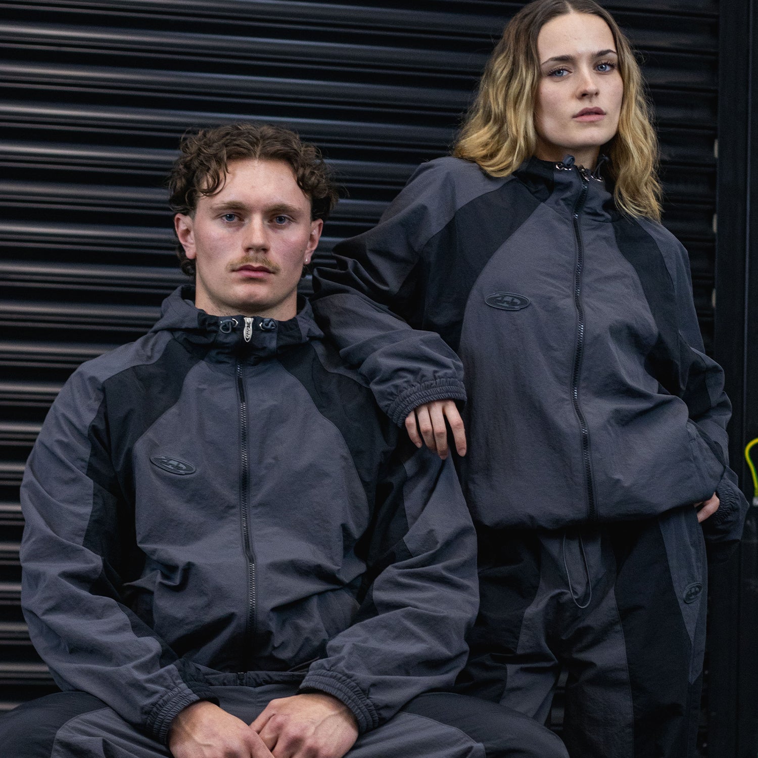 DNBA Nylon Joggers - Triple Black