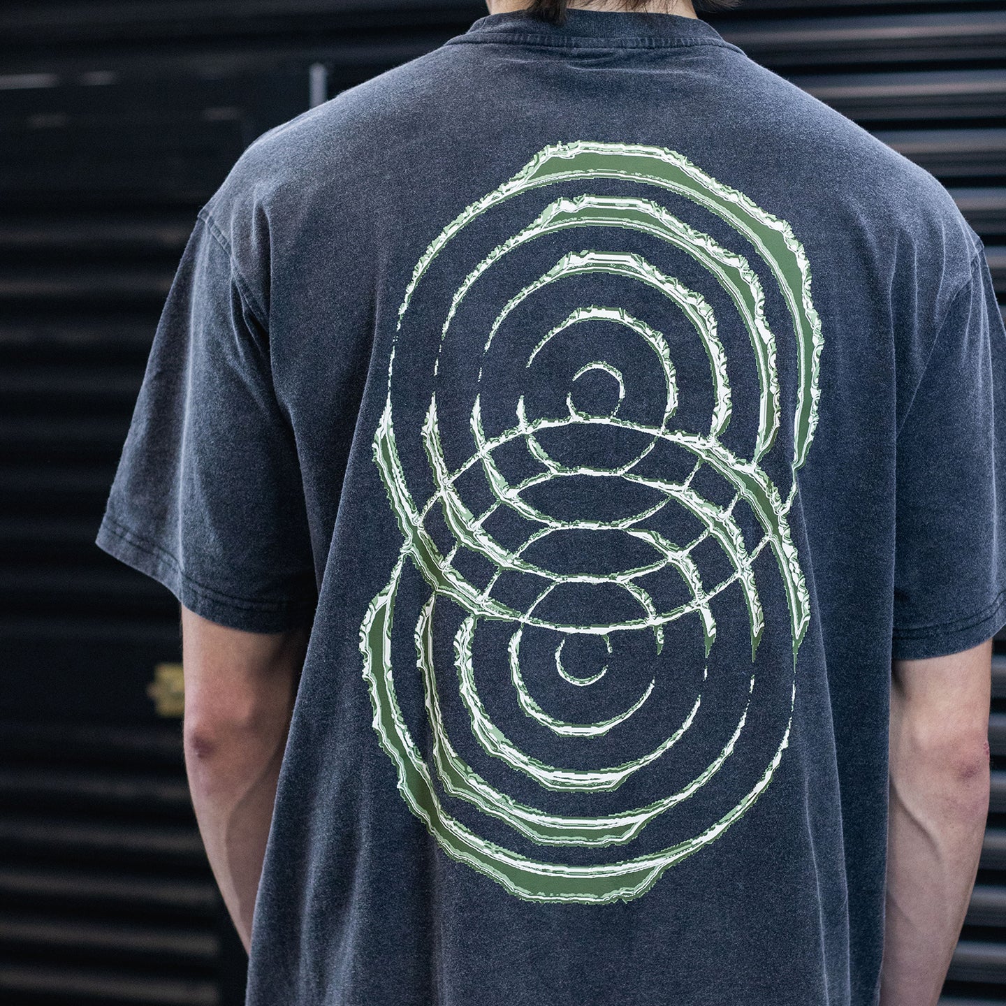 Rundhals-T-Shirt - Khaki