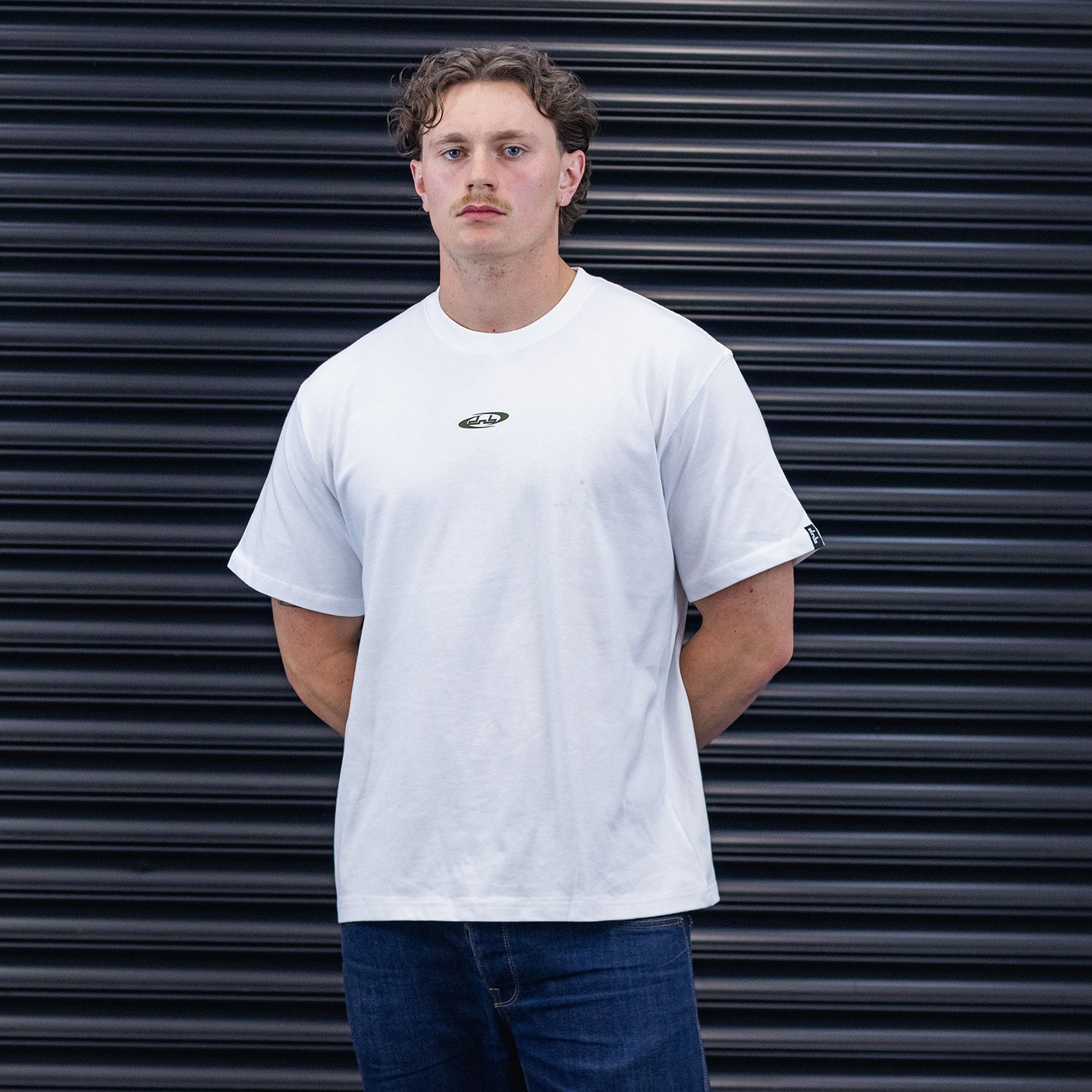 Rundhals-T-Shirt - Khaki