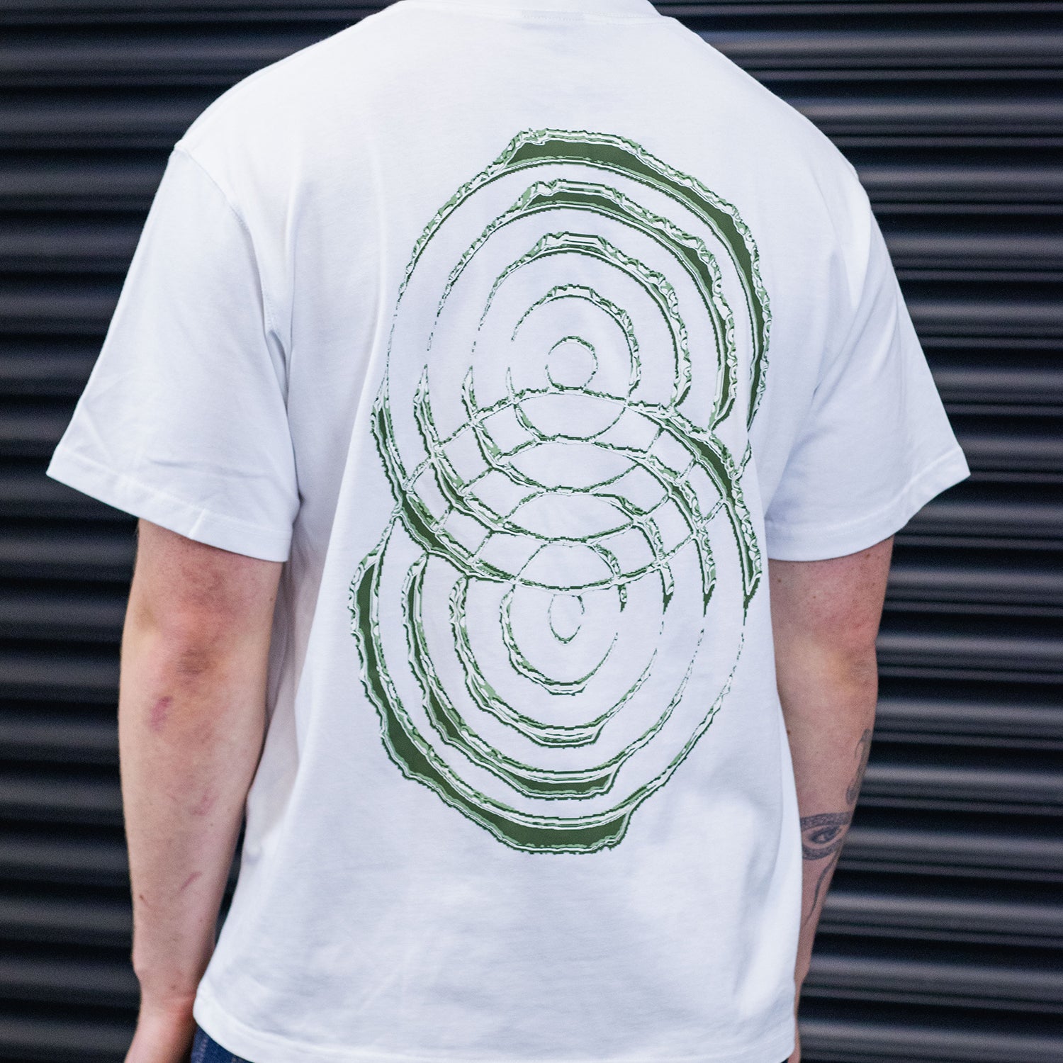 Rundhals-T-Shirt - Khaki