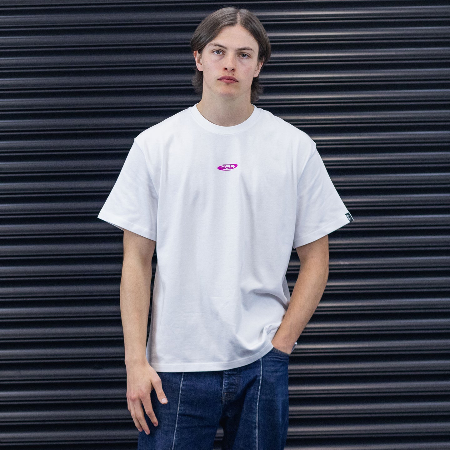 Rundhals-T-Shirts - Rosa