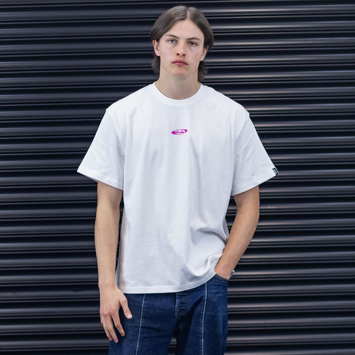 Rundhals-T-Shirts - Rosa