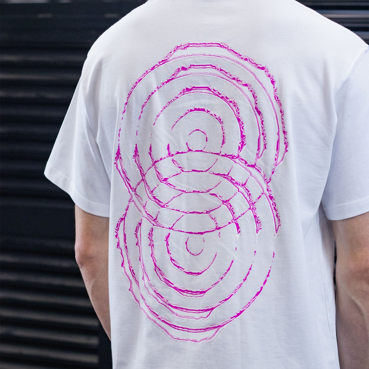 Rundhals-T-Shirts - Rosa