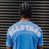 DNBA Flatlock Tee - Blue/White