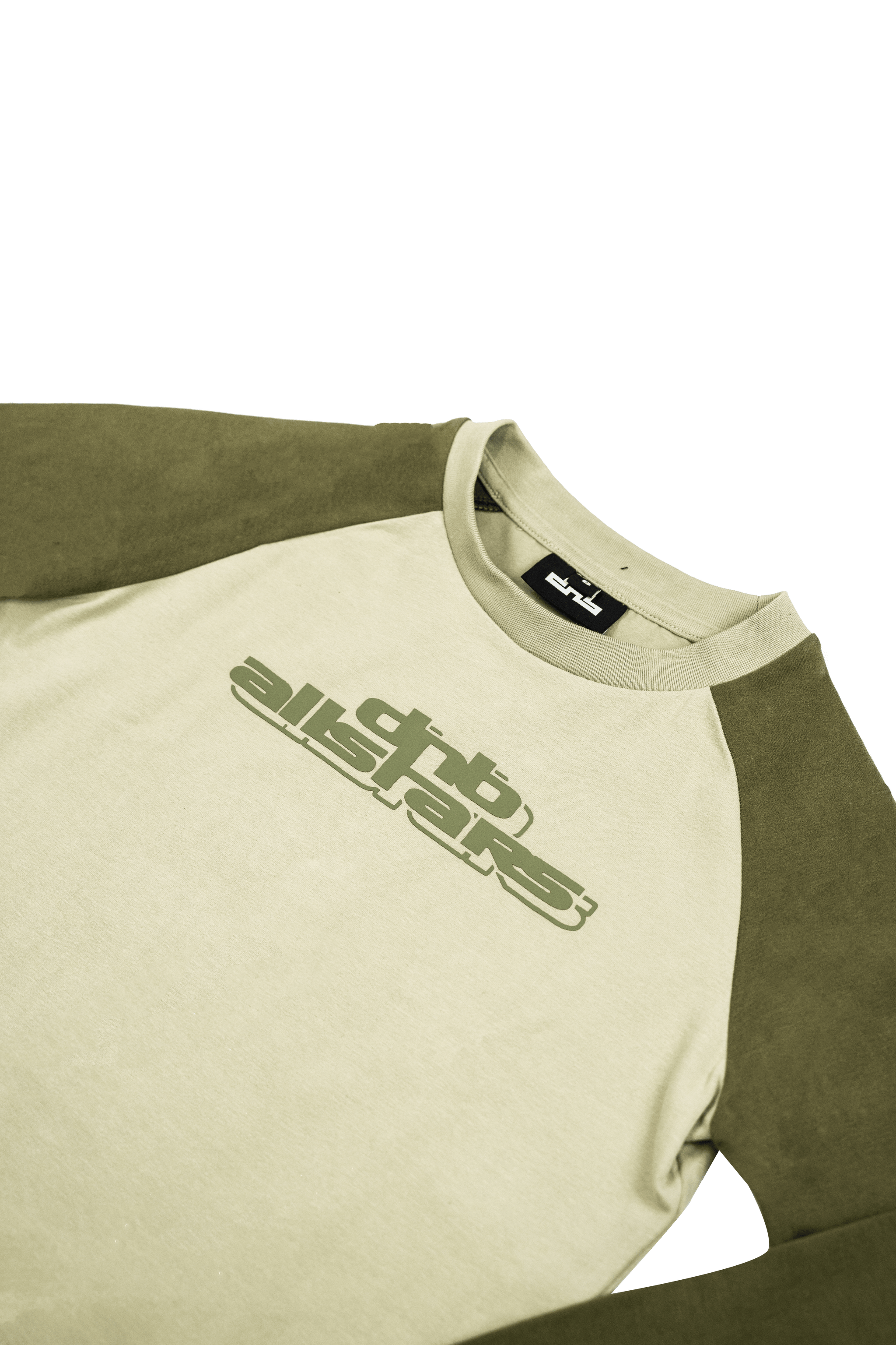 Long-sleeve Crop Top - Khaki