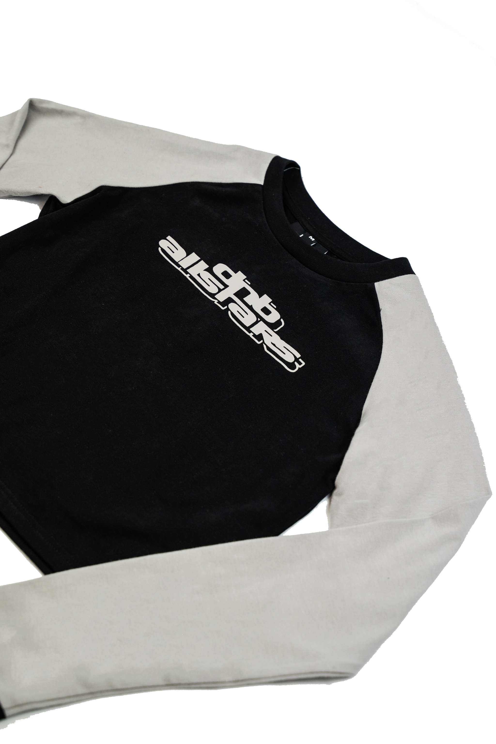 DNBA Long-sleeve Crop Top - Black