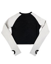 DNBA Long-sleeve Crop Top - Black