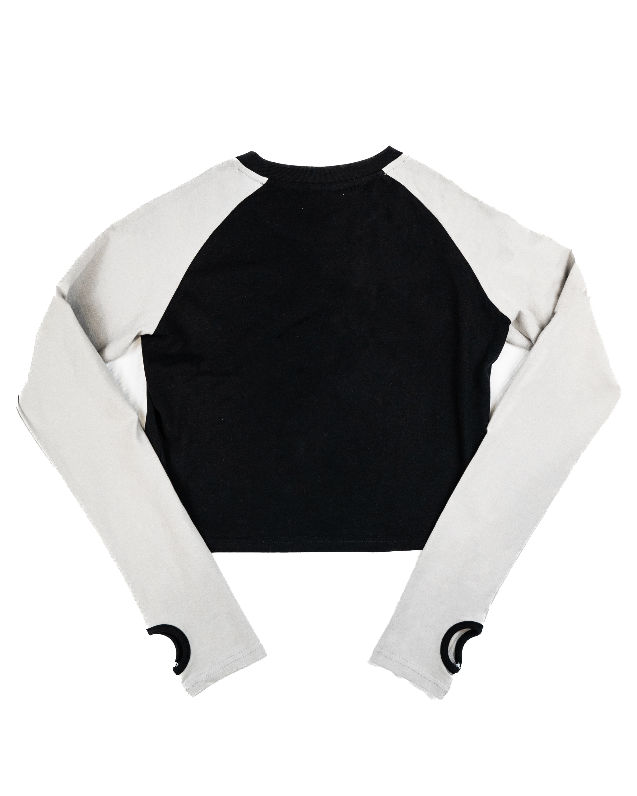 DNBA Long-sleeve Crop Top - Black