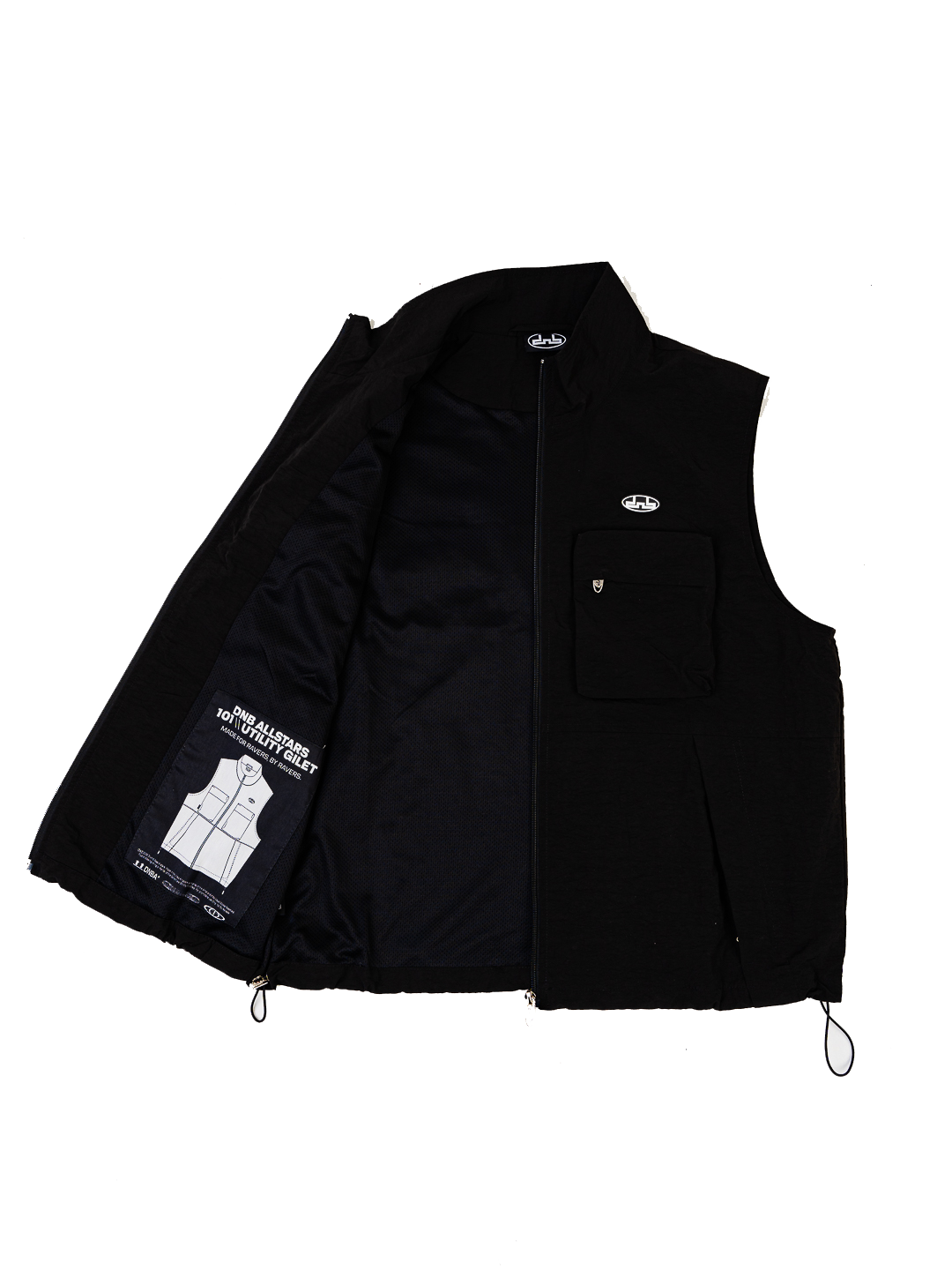 DNBA Utility Gilet - Black