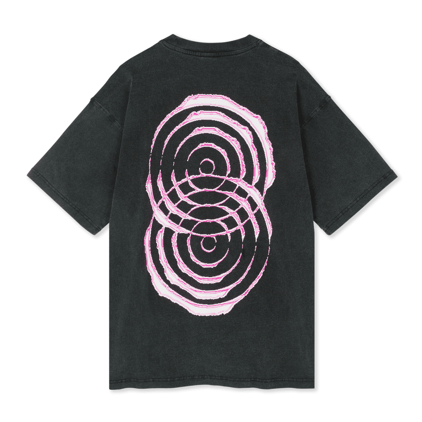 Rundhals-T-Shirts - Rosa