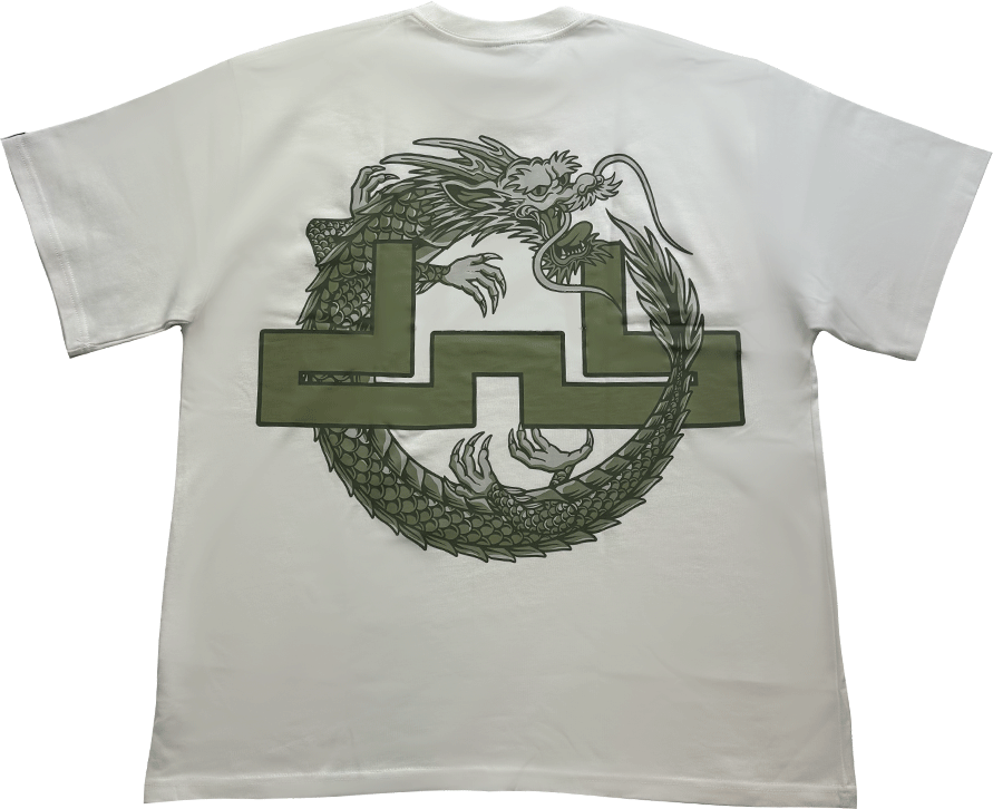 DNBA Spiral Dragon Tee - White
