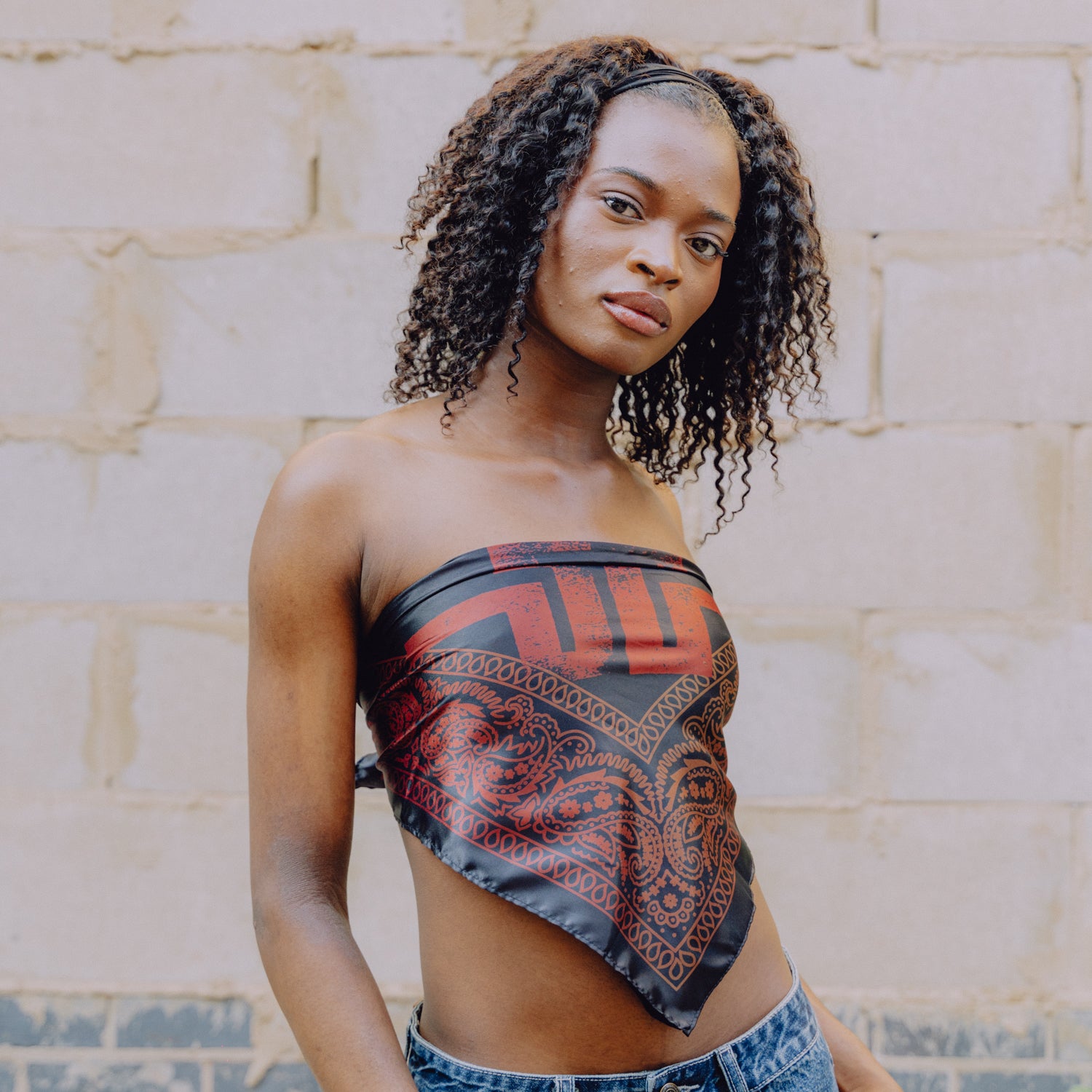 DNBA Bandana - Orange & Black