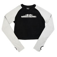 DNBA Long-sleeve Crop Top - Black