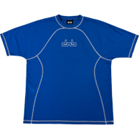 DNBA Flatlock Tee - Blue/White