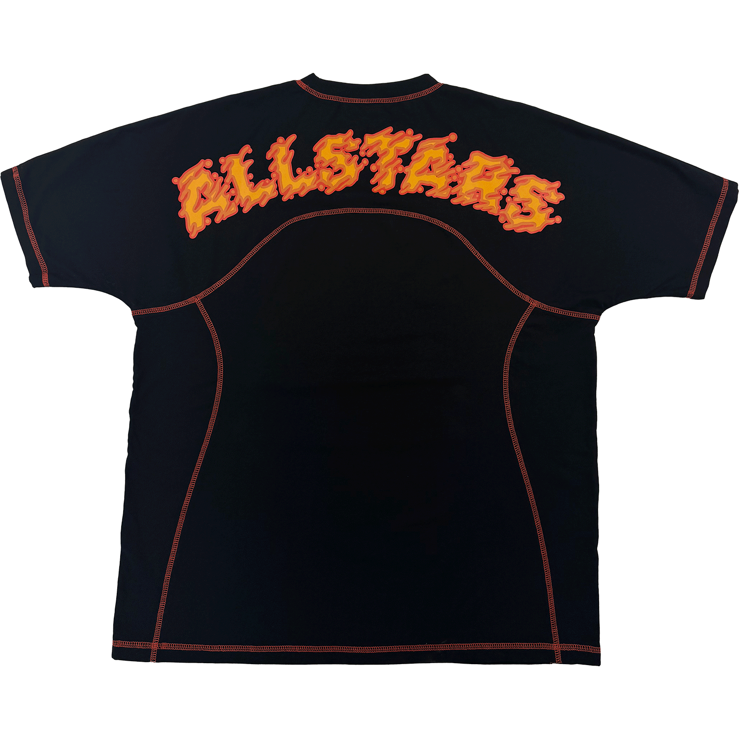 DNBA Flatlock Tee - Black/Orange