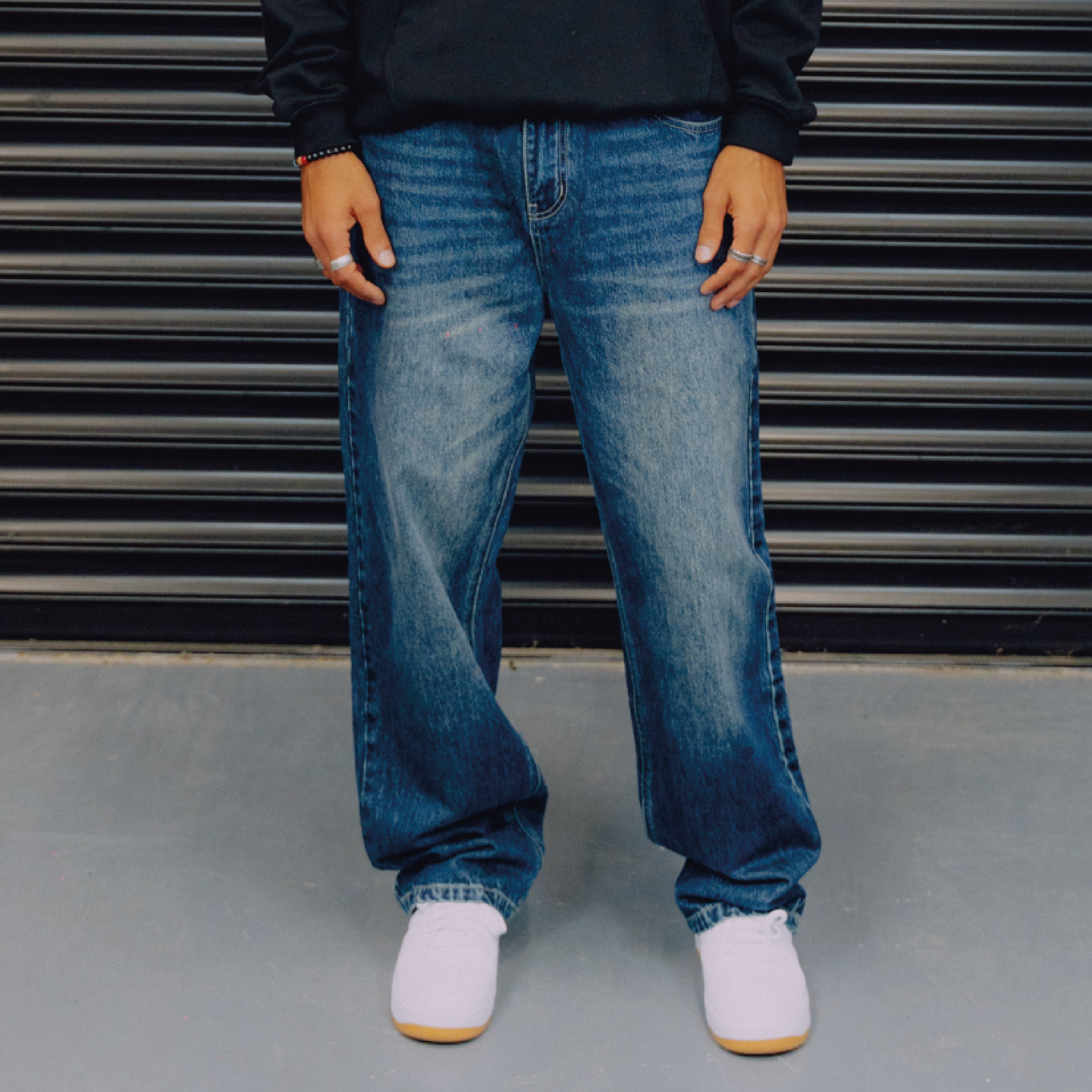 DNBA Washed Denim Jeans