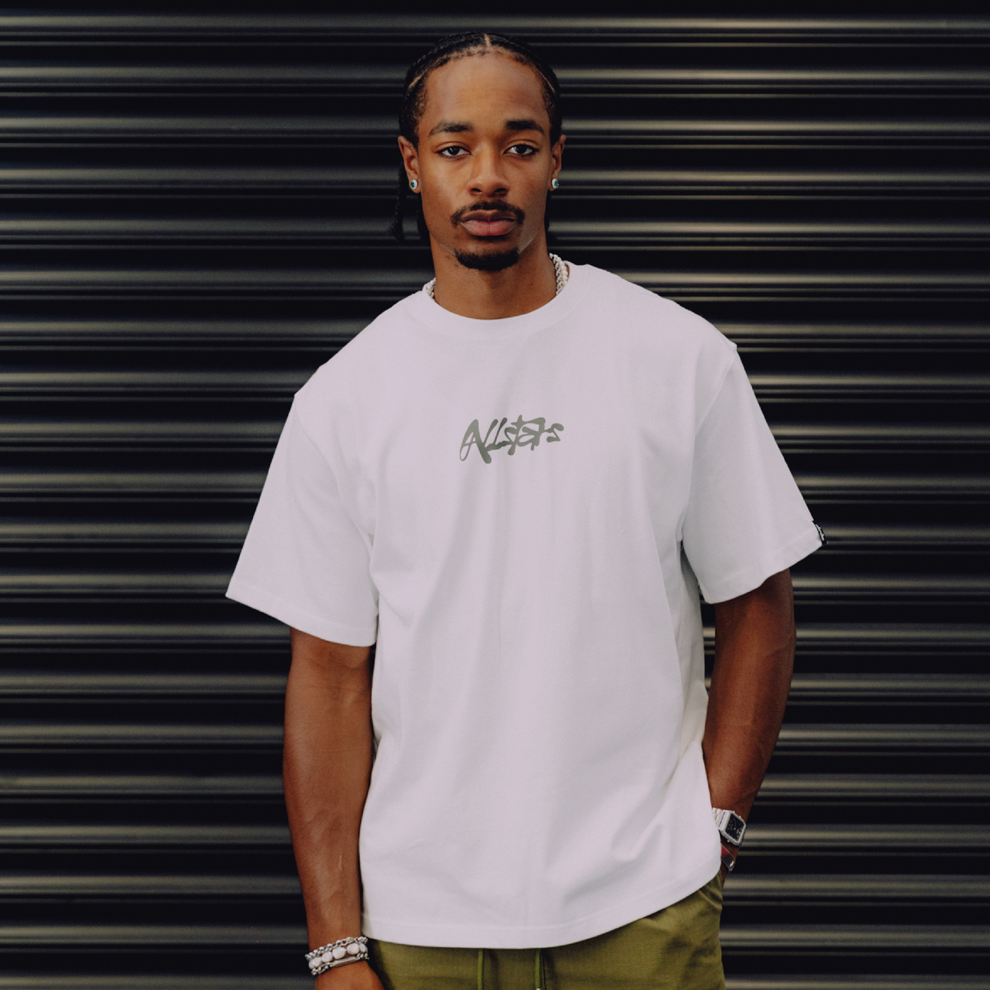 DNBA Spiral Dragon Tee - White