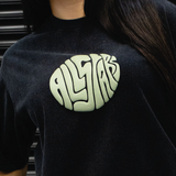 DNBA ROUNDED TEE - BLACK