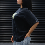 DNBA ROUNDED TEE - BLACK