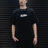 DNBA SCRIPT TEE - BLACK