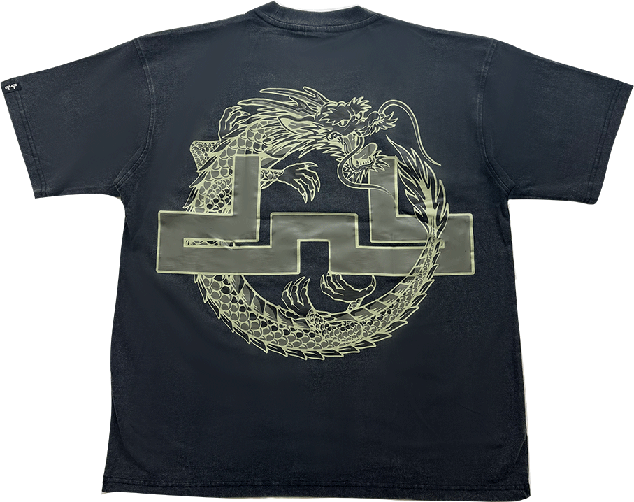 Spiral Dragon Tee - Black
