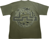 Spiral Dragon Tee - Khaki