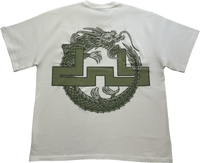 Spiral Dragon Tee - White