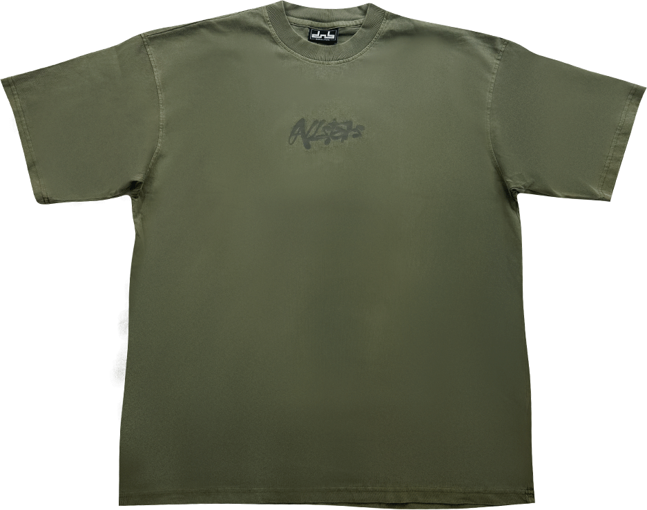 Spiral Dragon Tee - Khaki