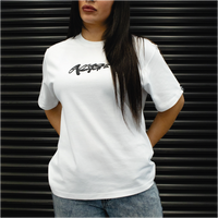 DNBA SCRIPT TEE - WHITE