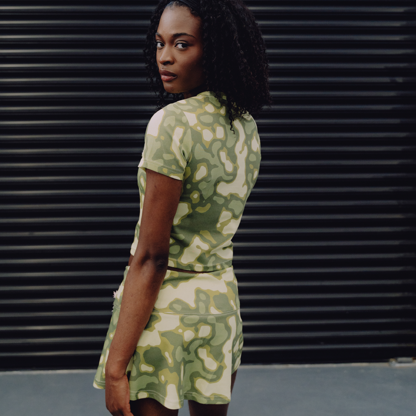 Camo Womens' Tee & Skort Set