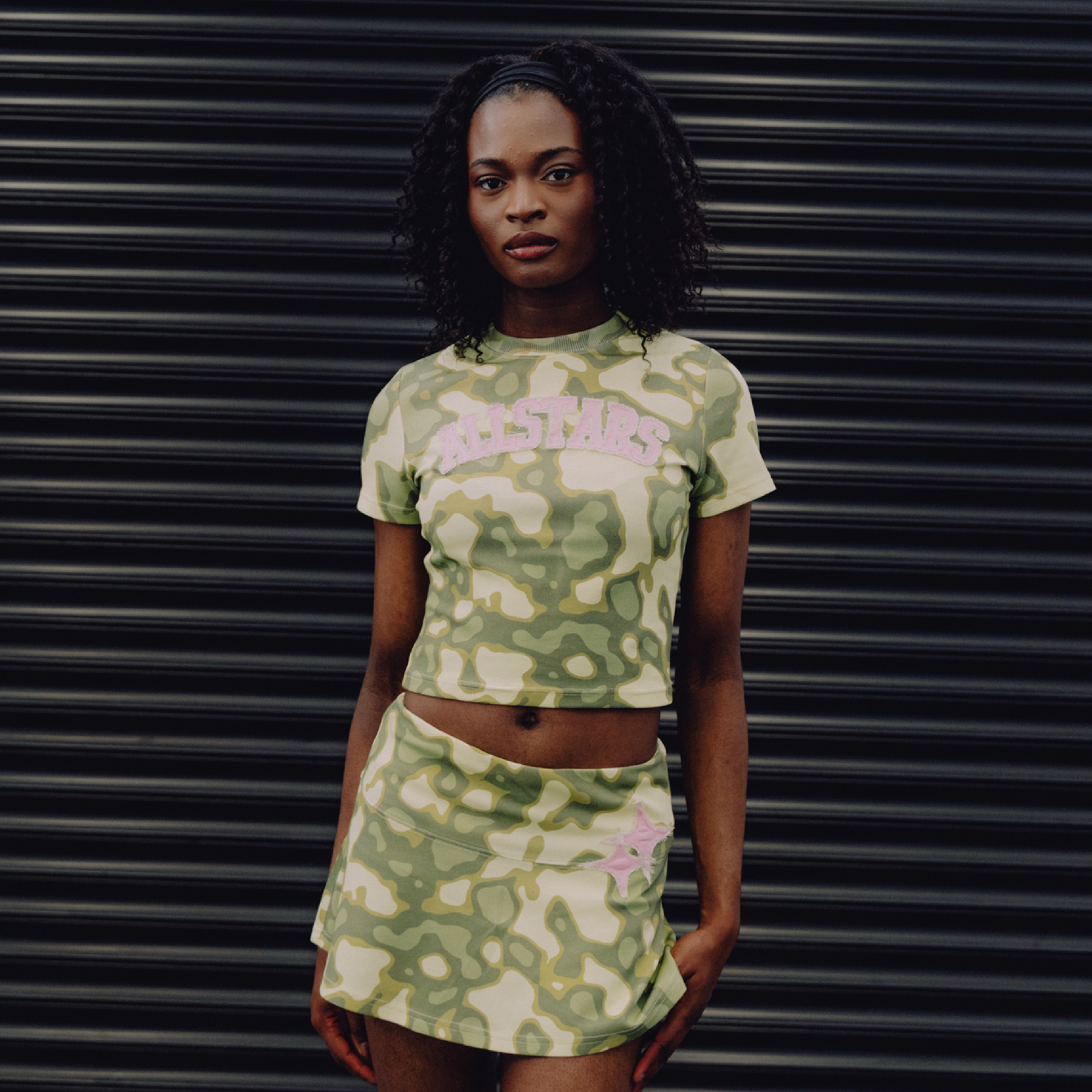 Camo Womens' Tee & Skort Set