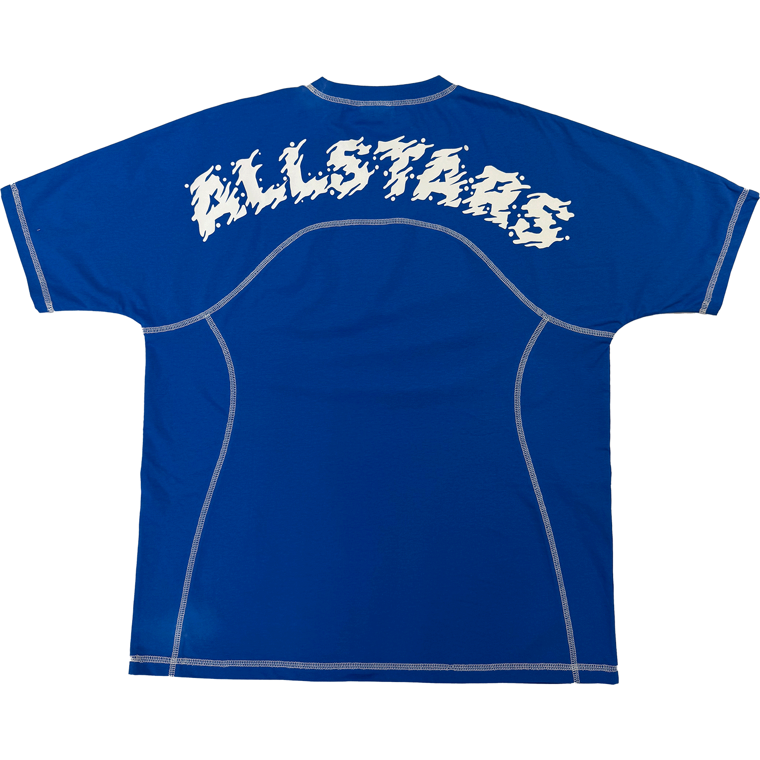 Allstars Flatlock Tee - Blue/White