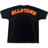 Allstars Flatlock Tee - Black/Orange