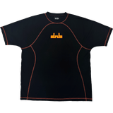 Allstars Flatlock Tee - Black/Orange