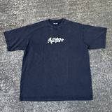 DNBA SCRIPT TEE - BLACK